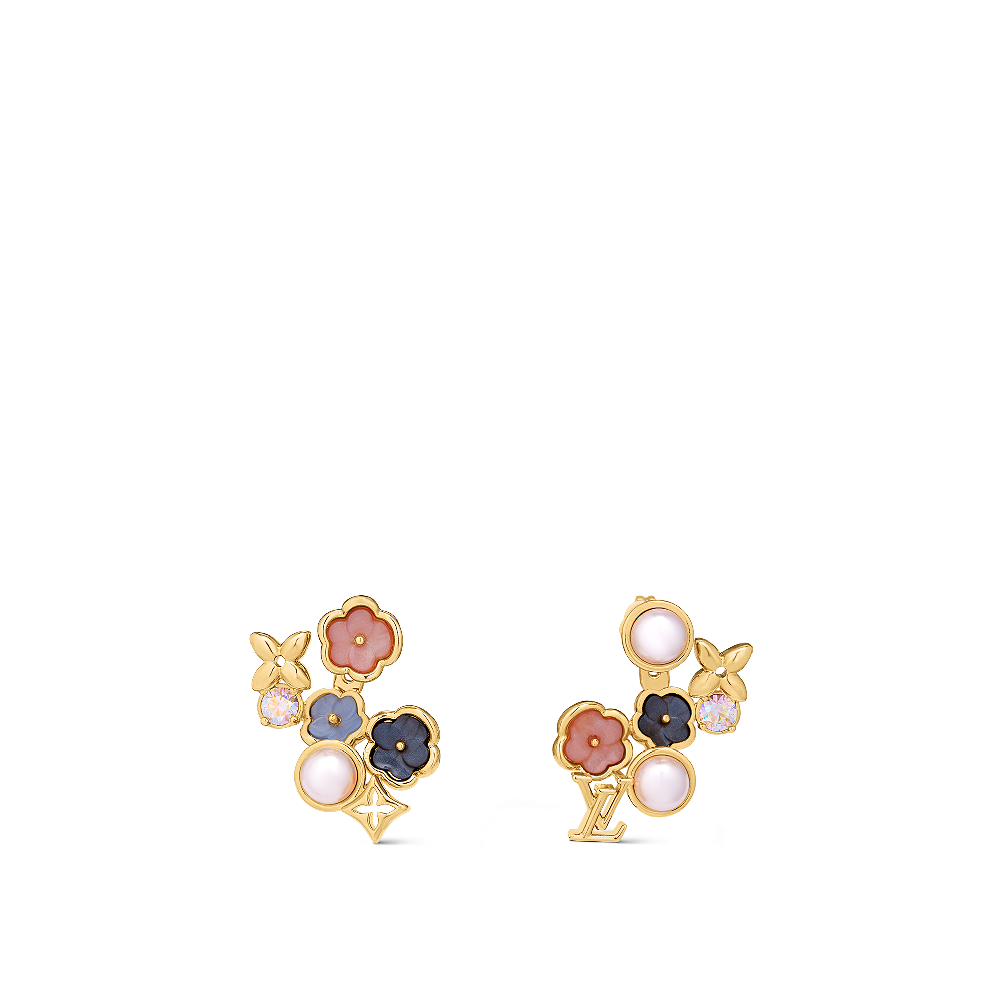 Lv clearance flower earrings